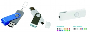 Pamięć USB 16 GB OTG. pendrive z logo. Pamięć USB z logo