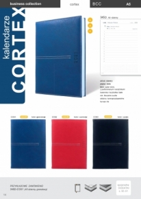 CORTEX * A5 dzienny GRANATOWY kalendarz książkowy KK-BCC-345.D.-CO01