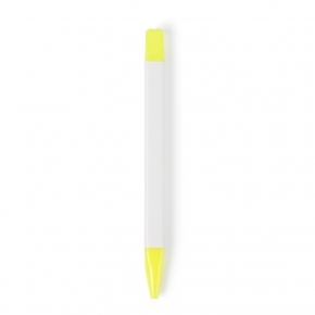 Zestaw piśmienniczy, ołówek, zakreślacz i długopisy z wkładem w kolorze nakrętki