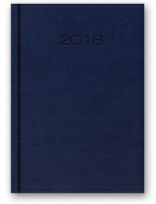 Model51D (~B5) (menadż./dzien.) niebieski (Vivella V-04) Kalendarz książkowy 2018