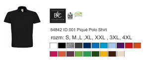 Koszulka POLO MĘSKIE B&C ID.001 Piqué Polo Shirt