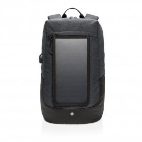 Plecak na laptopa 15,6`, ładowarka słoneczna 7W Swiss Peak Eclipse