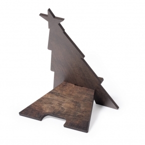 Drewniany stojak na telefon `choinka`, składany