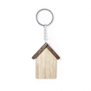 Drewniany brelok do kluczy `domek`