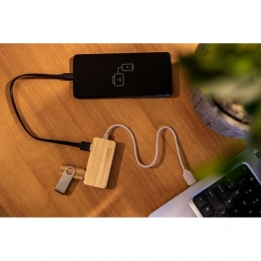 Bambusowy hub USB i USB typu C B'RIGHT | Kenzie