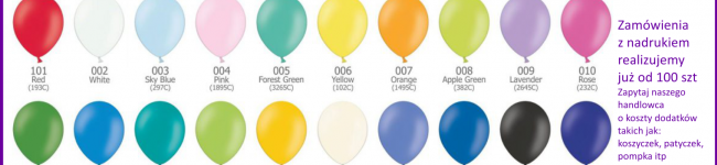 Balony reklamowe pastel 12